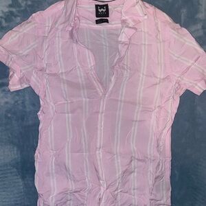WXYZ Mens Pink Button Down Shirt S